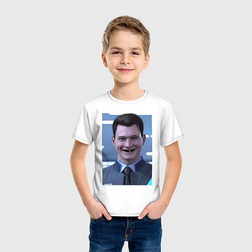 Детская футболка Коннор мем / Белый – фото 3