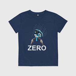 Футболка хлопковая детская Zero - Mortal Kombat, цвет: тёмно-синий