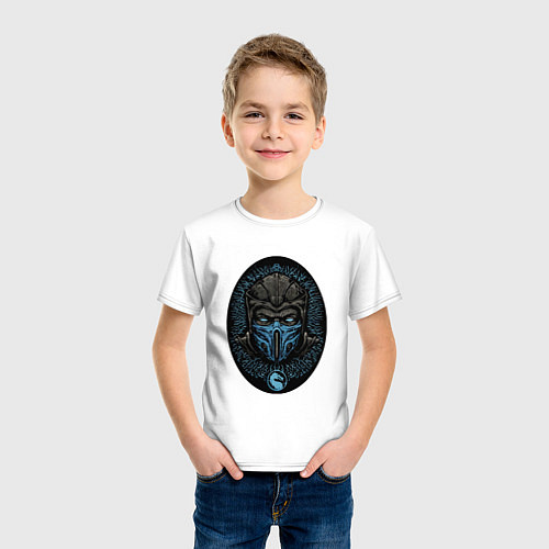 Детская футболка Sub-zero kombat / Белый – фото 3