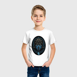 Футболка хлопковая детская Sub-zero kombat, цвет: белый — фото 2