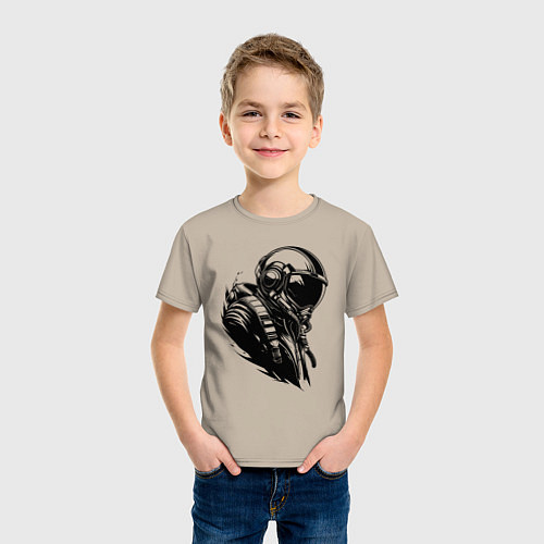 Детская футболка Эпичный авиатор / Миндальный – фото 3