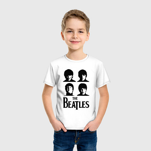 Детская футболка Beatles исполнители / Белый – фото 3