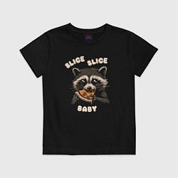 Футболка хлопковая детская Slice slice baby, цвет: черный