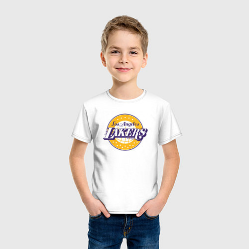 Детская футболка Lakers star / Белый – фото 3