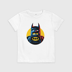 Футболка хлопковая детская Batman look, цвет: белый