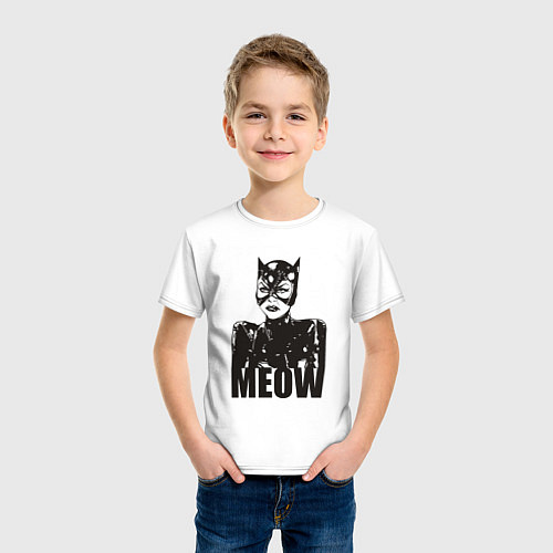 Детская футболка Cat woman / Белый – фото 3