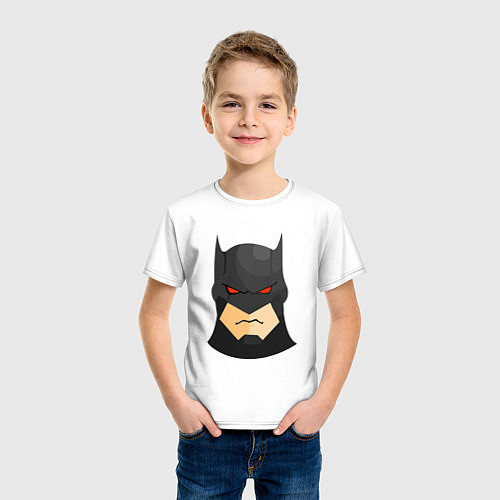 Детская футболка Голова Бэтмена / Белый – фото 3