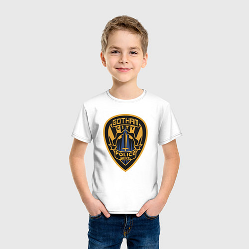 Детская футболка Gotham city police / Белый – фото 3