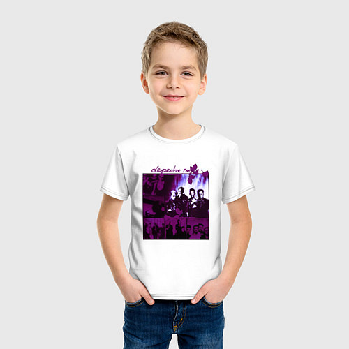 Детская футболка Depeche Mode in violet / Белый – фото 3
