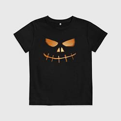 Футболка хлопковая детская Evil smile, цвет: черный