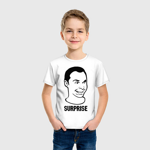 Детская футболка Sheldon surprise / Белый – фото 3