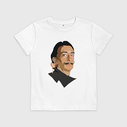 Футболка хлопковая детская Дали, цвет: белый