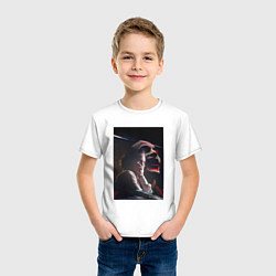 Футболка хлопковая детская Смех Джокера, цвет: белый — фото 2