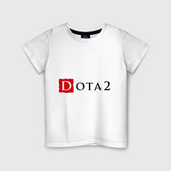 Футболка хлопковая детская Dota 2, цвет: белый