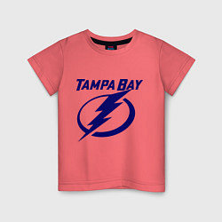 Футболка хлопковая детская HC Tampa Bay, цвет: коралловый