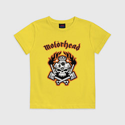 Футболка хлопковая детская Motorhead, цвет: желтый