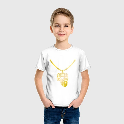 Детская футболка Aries Pendant / Белый – фото 3
