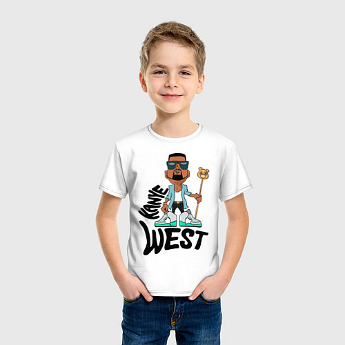 Детская футболка Kanye West Boy / Белый – фото 3