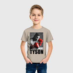 Футболка хлопковая детская Mike Tyson, цвет: миндальный — фото 2