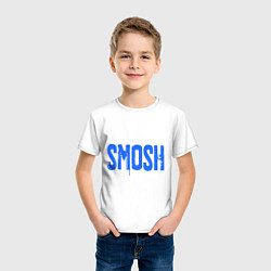 Футболка хлопковая детская Smosh, цвет: белый — фото 2
