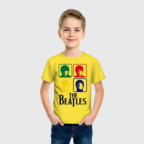 Детская футболка The Beatles: Colors / Желтый – фото 3