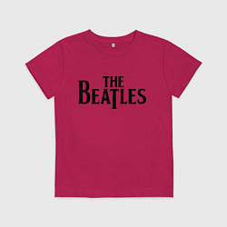 Футболка хлопковая детская The Beatles, цвет: маджента