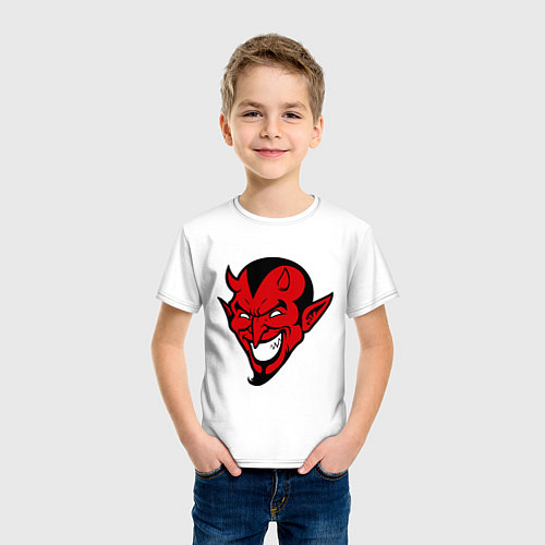 Детская футболка Злобный демон / Белый – фото 3