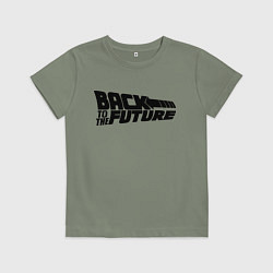 Футболка хлопковая детская Back to the future, цвет: авокадо