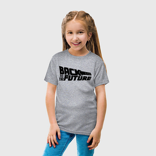 Детская футболка Back to the future / Меланж – фото 4