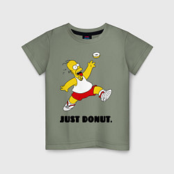 Футболка хлопковая детская Just Donut, цвет: авокадо