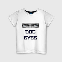 Футболка хлопковая детская Doc Eyes, цвет: белый