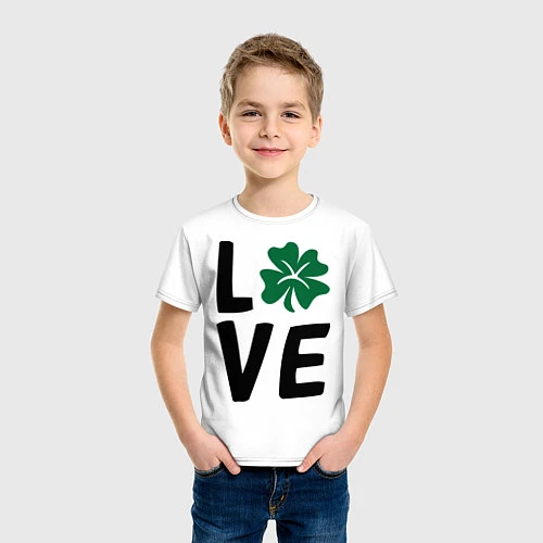 Детская футболка Love / Белый – фото 3