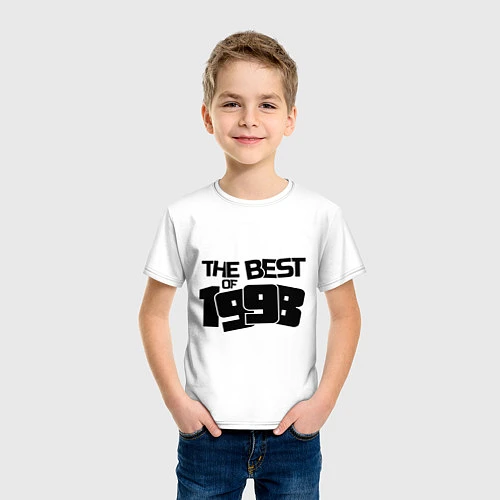 Детская футболка The best of 1998 / Белый – фото 3