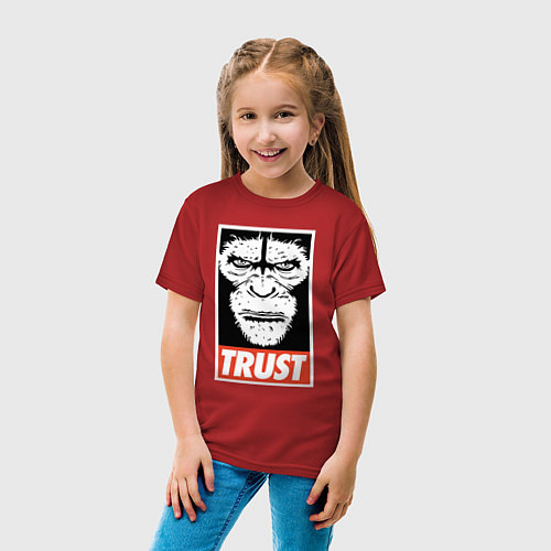 Детская футболка Верь / Красный – фото 4
