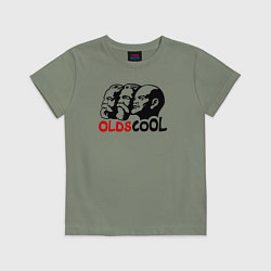 Футболка хлопковая детская Oldscool USSR, цвет: авокадо