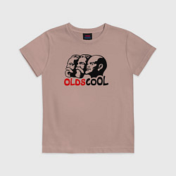 Футболка хлопковая детская Oldscool USSR, цвет: пыльно-розовый