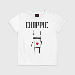 Футболка хлопковая детская Chappie, цвет: белый