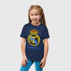 Футболка хлопковая детская Real Madrid, цвет: тёмно-синий — фото 2