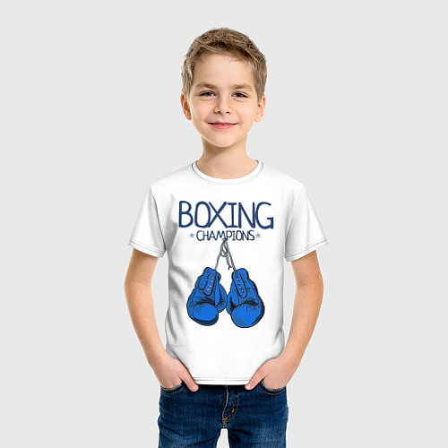 Детская футболка Boxing champions / Белый – фото 3