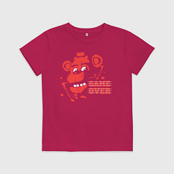 Футболка хлопковая детская Freddy Game Over, цвет: маджента