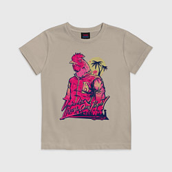 Футболка хлопковая детская Hooking Over People?, цвет: миндальный