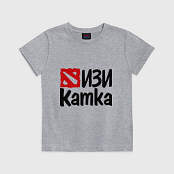 Футболка хлопковая детская Изи катка, цвет: меланж