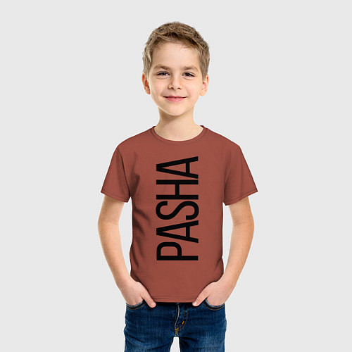 Детская футболка Паша / Кирпичный – фото 3