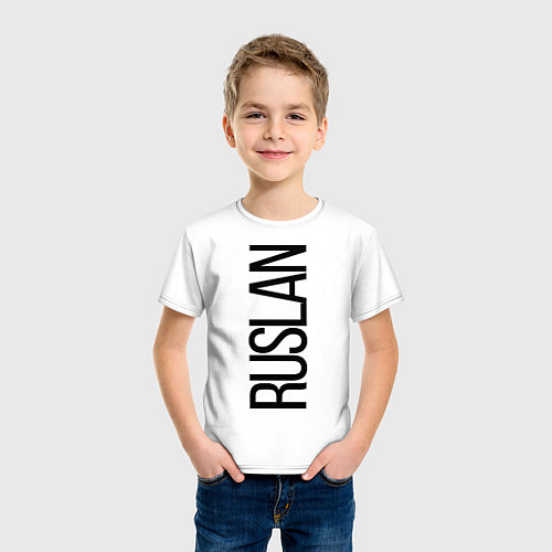 Детская футболка Руслан / Белый – фото 3