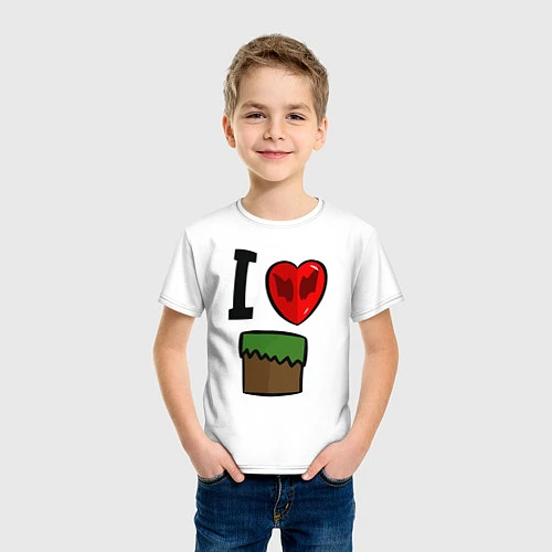 Детская футболка I love Dilleron / Белый – фото 3