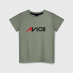 Футболка хлопковая детская Avicii, цвет: авокадо