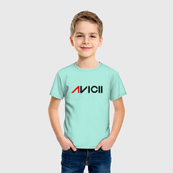 Футболка хлопковая детская Avicii, цвет: мятный — фото 2
