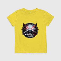 Футболка хлопковая детская The Witcher 3, цвет: желтый