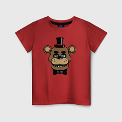 Футболка хлопковая детская Freddy FNAF, цвет: красный