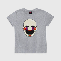 Футболка хлопковая детская Puppet FNAF Марионетка, цвет: меланж